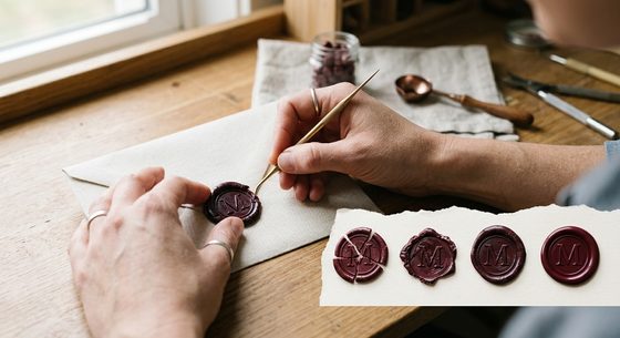 Module 5: Hands using a tool to rescue an imperfect wax seal